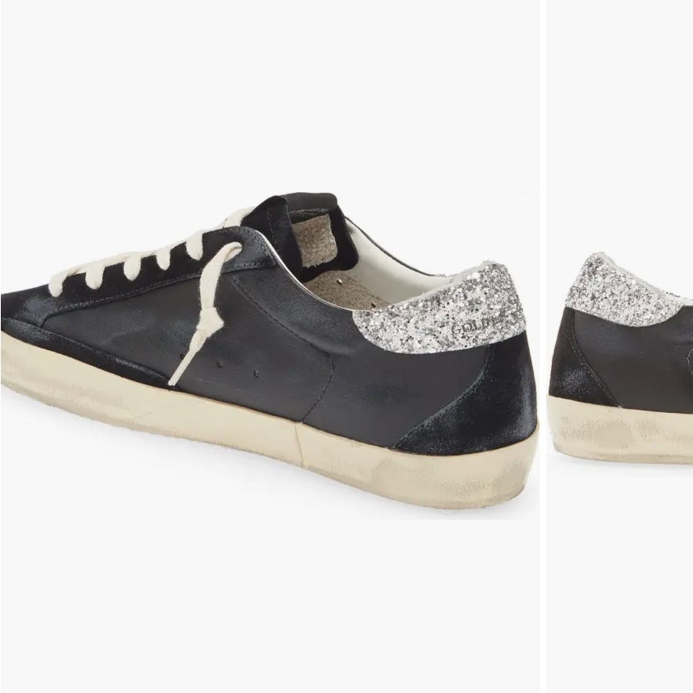 Golden Goose Black and Silver Sneakers - Picture 3 of 13